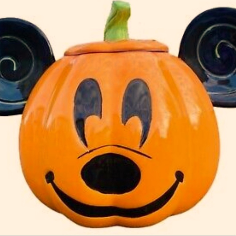 **SOLD** Mickey Mouse Pumpkin Cookie Jar